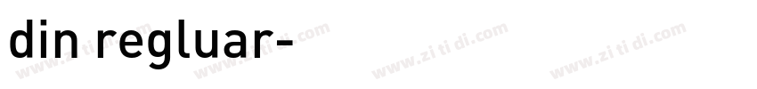 din regluar字体转换